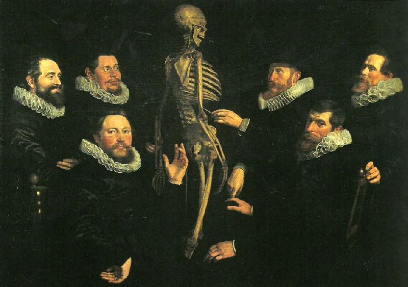 nicolaes eliasz pickenoy osteologilektion med dr. sebastiaen egbertsz oil painting image